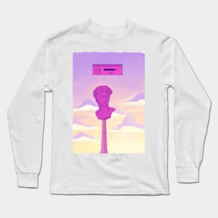 Aesthetic Vaporwave 00s sculpture Long Sleeve T-Shirt